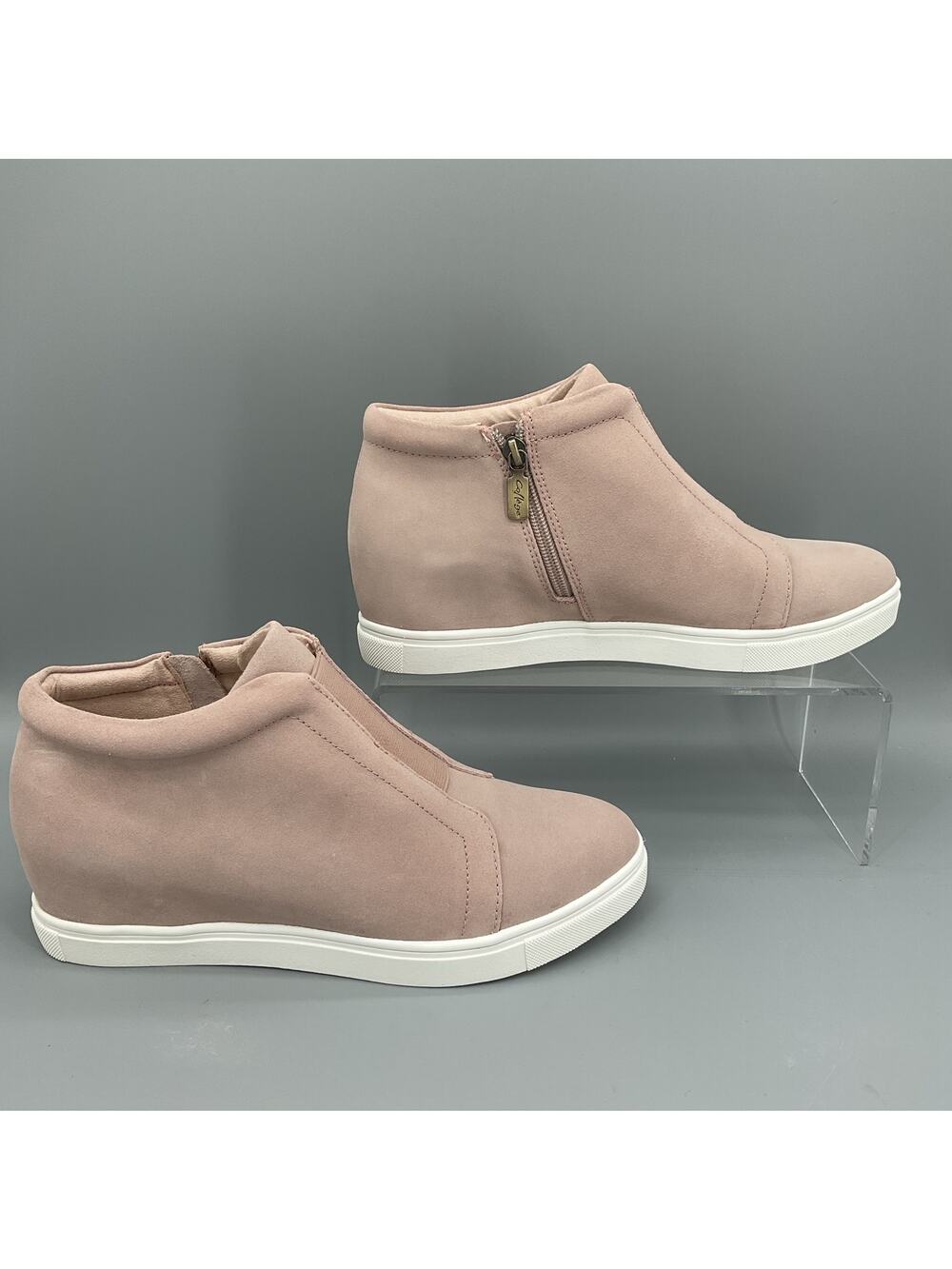 NEW Aqua College Women’s Glady Suede High Top Sneaker Pink Size 10M